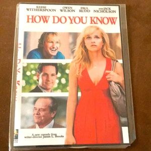 🍿 4/$20 How Do You Know DVD Reese Witherspoon Paul Rudd Jack Nicholson Comedy